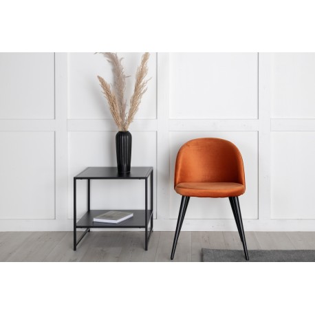 Velvet Spisestol - Rusty Cognac