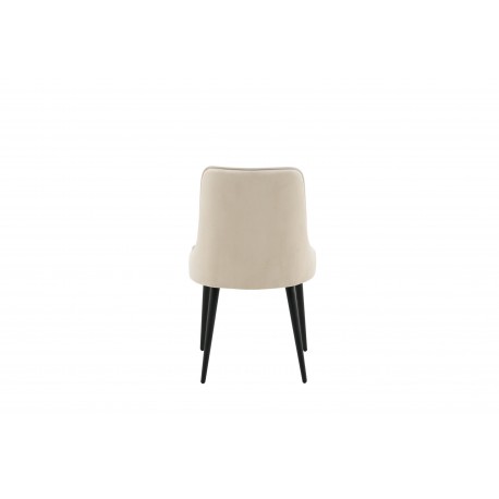 Velvet Deluxe Spisebordsstol - Beige velour