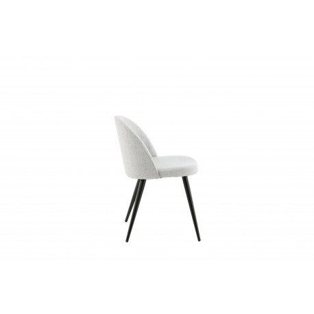 Fløjl Spisestol - Sort