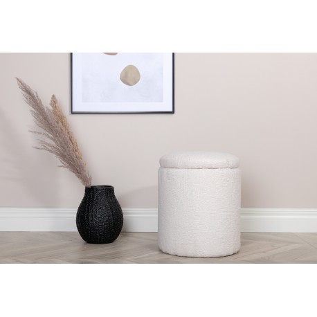 Limpen Skammel Ø32-cm Hvid