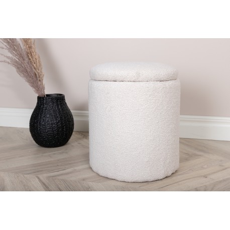 Limpen Skammel Ø32-cm Hvid