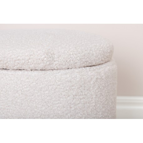 Limpen Skammel Ø32-cm Hvid