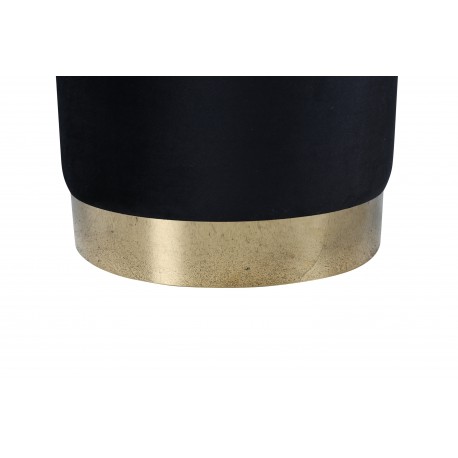Benji Pouf - Sort og Messing