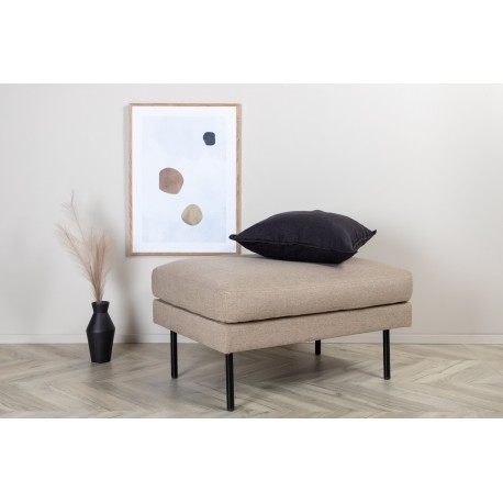 Zoom Ottoman - Sort og Brun