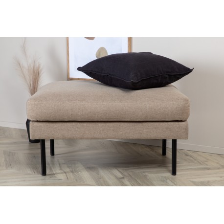 Zoom Ottoman - Sort og Brun