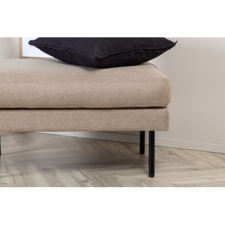 Zoom Ottoman - Sort og Brun