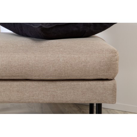 Zoom Ottoman - Sort og Brun