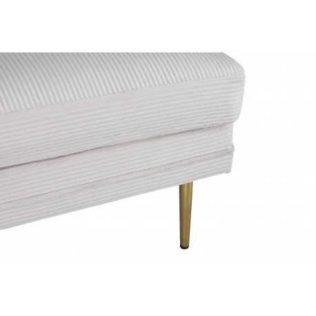 Boom Ottoman - Beige og Messing