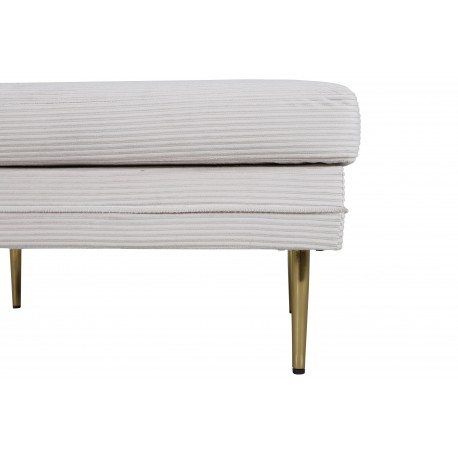 Boom Ottoman - Beige og Messing