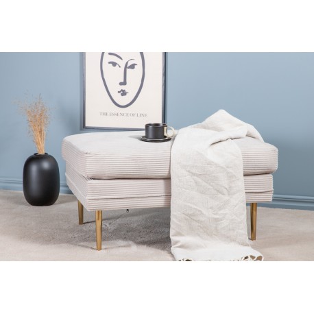 Boom Ottoman - Beige og Messing