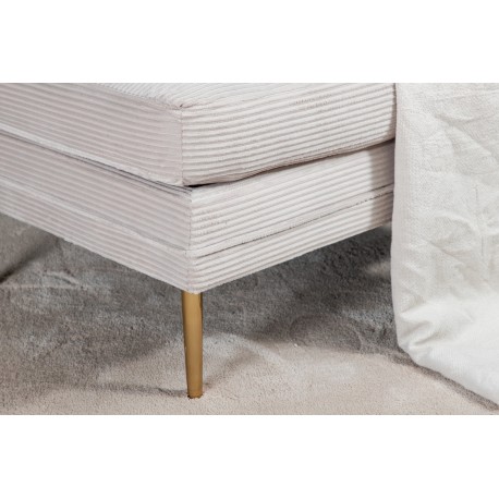 Boom Ottoman - Beige og Messing