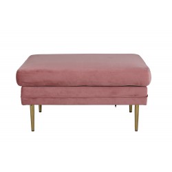 Boom skammel- Rosa Velour med messingben