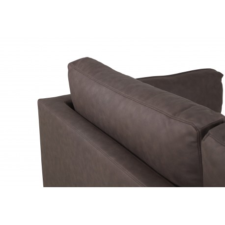 Boom 3 personers Sofa - Sort og Brun
