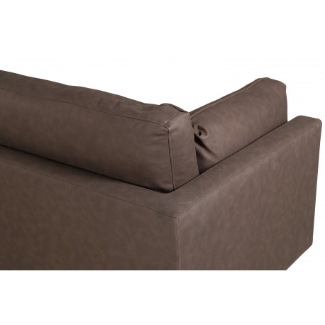 Boom 3 personers Sofa - Sort og Brun