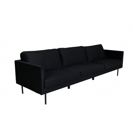Zoom 3 personers Sofa - Sort