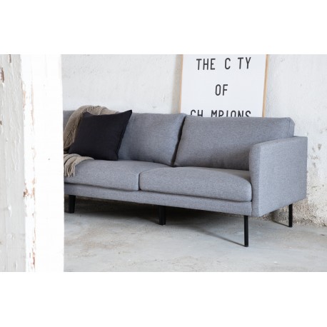 Zoom 3 personers Sofa - Sort og Grå