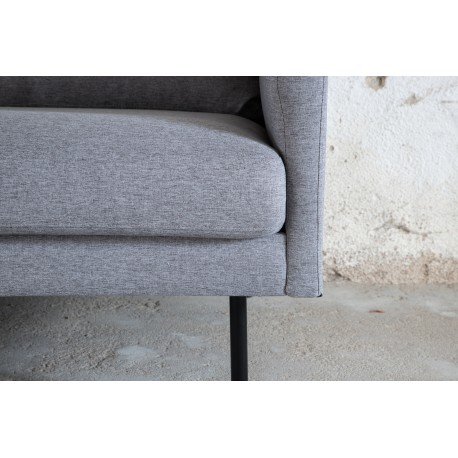 Zoom 3 personers Sofa - Sort og Grå