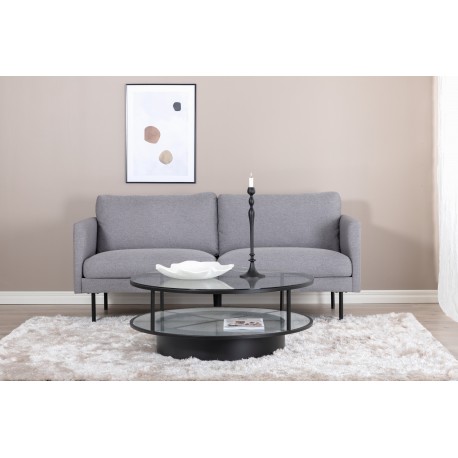 Zoom 2 personers Sofa - Sort og Grå