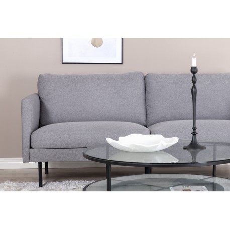 Zoom 2 personers Sofa - Sort og Grå