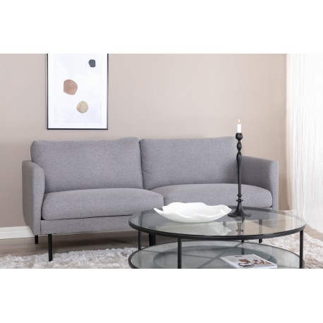Zoom 2 personers Sofa - Sort og Grå