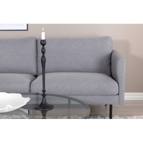 Zoom 2 personers Sofa - Sort og Grå