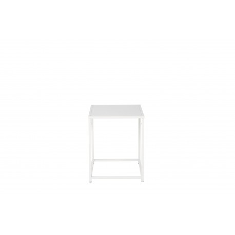 Staal Sidebord - Hvid