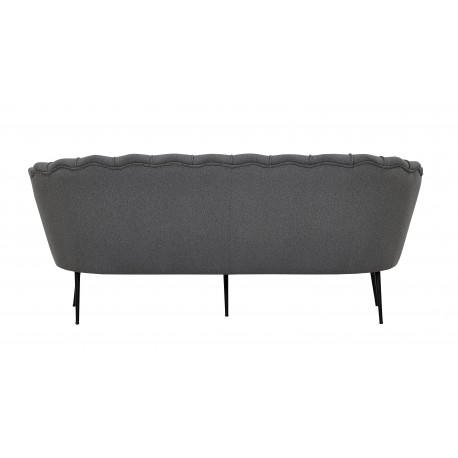Calais 3 personers Sofa - Grå stof