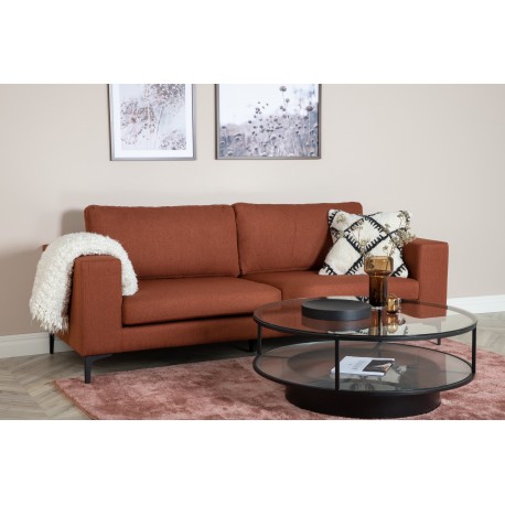 Bolero 3 personers Sofa - Rød, Høj Komfort