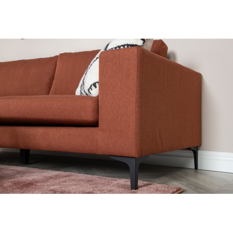 Bolero 3 personers Sofa - Rød, Høj Komfort