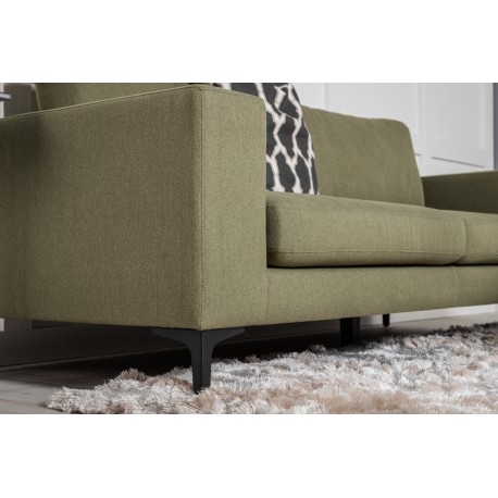 Bolero 3 personers Sofa - Sort og Grøn