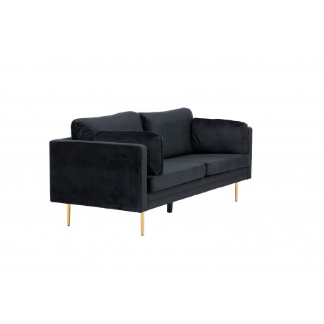 Boom 3 personers Sofa - Sort og Messing