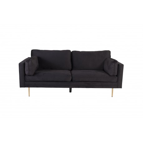 Boom 3 personers Sofa - Sort og Messing