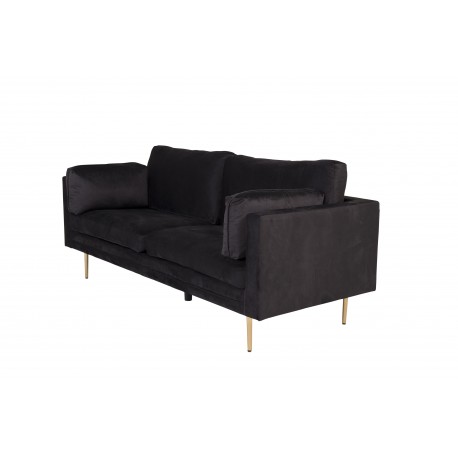 Boom 3 personers Sofa - Sort og Messing