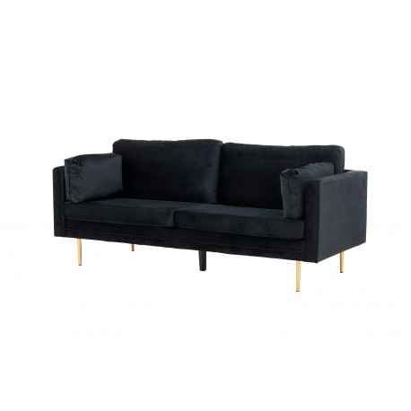Boom 3 personers Sofa - Sort og Messing
