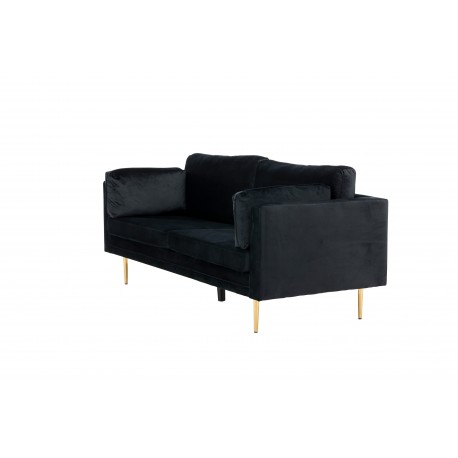 Boom 3 personers Sofa - Sort og Messing