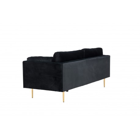 Boom 3 personers Sofa - Sort og Messing
