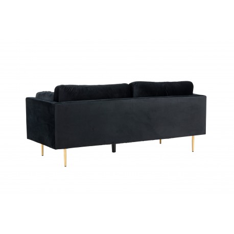 Boom 3 personers Sofa - Sort og Messing