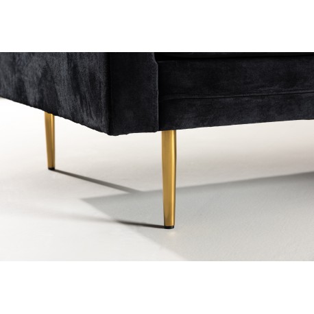 Boom 3 personers Sofa - Sort og Messing