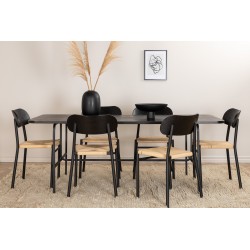 Spisebordssæt Uno med Spisebordsstole Polly