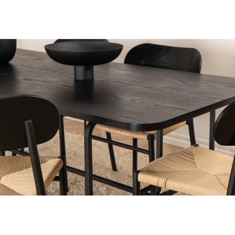 Spisebordssæt Uno med Spisebordsstole Polly