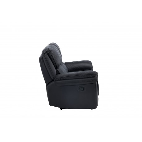 Saranda 3 pers Recliner Sofa - Sort