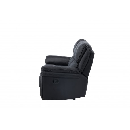 Saranda 3 pers Recliner Sofa - Sort