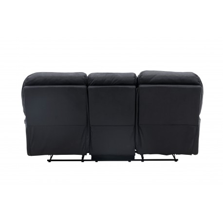Saranda 3 pers Recliner Sofa - Sort