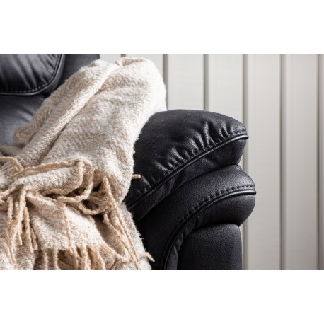 Saranda 3 pers Recliner Sofa - Sort