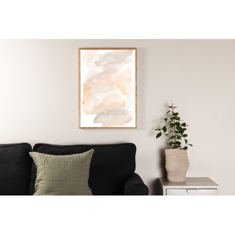 Vandfarve Plakat - Beige
