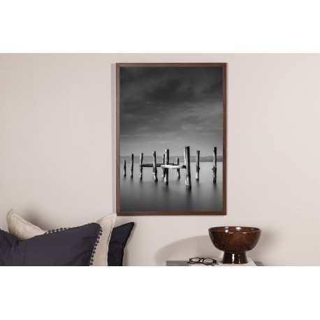 Stilfuld Ocean Plakat | Sort/Hvid Fotokunst