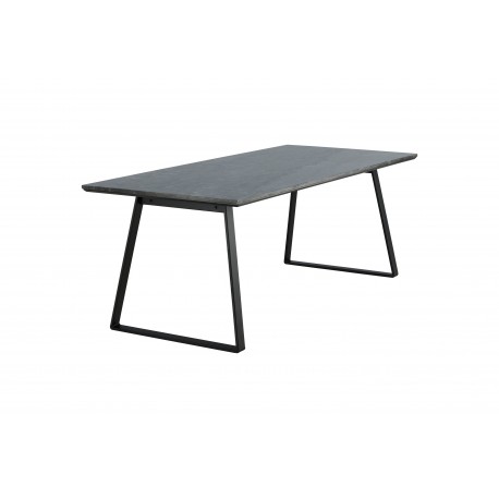 Estelle ægte Marmor Spisebord 200x90cm - Sort
