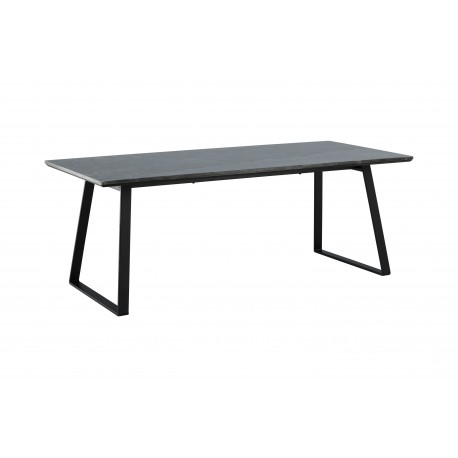 Estelle ægte Marmor Spisebord 200x90cm - Sort