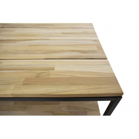 Cirebon Sofabord 80 x 80 cm - Teak & Stå