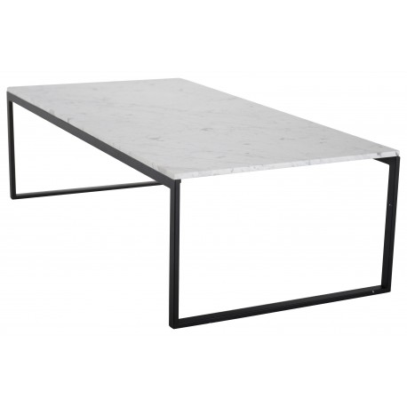Estelle Ægte hvid Marmor Sofabord - 120 x 60cm